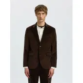 Selected Giacca da completo marrone scuro