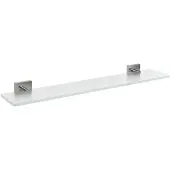 Sapho X-SQUARE Ripiano in vetro 700 mm, cromato/vetro smerigliato