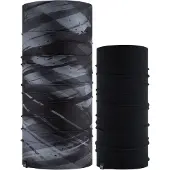 Buff Reversible Polar Sciarpa a tubo (One Size, nero)