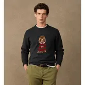 Hackett London per uomo. HM7000259 Maglia Heritage Harry Crew grigia (S), Casual, Grigio, Lana, Classico, Manica lunga