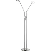 Fischer & Honsel Leuchten Piantana LED Dent, CCT, 2 luci, nichel
