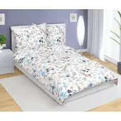 Bellatex Biancheria da letto in cotone - 140x220 cm. 70x90 - blu