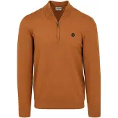 No-excess No Exce Half-Zip Maglione Caramel Marrone taglia