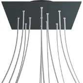 Creative Cables Krovnq4012f111 Xxl Rose-one Square Anthacrite Rose Kit