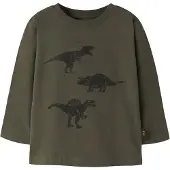 Name it Maglietta 'NMMRIMA' verde scuro / nero