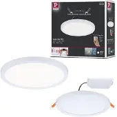 Paulmann Areo pannello dimmerabile a 3 livelli, rotondo 840, bianco, 17,5 cm