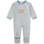 Sanetta Tutina / body per bambino beige / blu / marrone / bianco