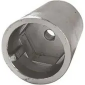 Tecnoseal Anodo esagonale a spirale in argento 45 mm in argento 45 mm
