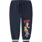 Name it Pantaloni 'NMMOdin Paw' navy / marrone / rosso / bianco
