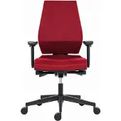 Powerton Sedia da ufficio ergonomica ERGO SIMA, rossa