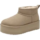 Dream Pairs Boots 'Klassische stiefel für Damen' offwhite