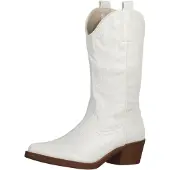 Elara Stivale da cowboy bianco