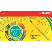 Stabilo Pennarello Point 88 Metal Assortito 50 Unità