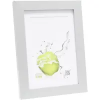 Deknudt Portafoto color argento con passepartout bianco 20x25
