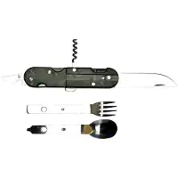 Origin Outdoors Biwak Mount Besteck Set posate grigio