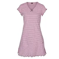 H.I.S. Camicia da notte rosa / nero