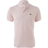 Lacoste Polo uomo petit pique rosa flamant classic fit