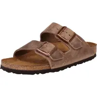 Birkenstock - Sandali in cuoio - Arizona Oiled Leather Narrow Tobacco Brown per Donne - Taglia 38 - Marrone