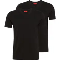 HUGO per uomo. 50325417 Pack 2 magliette nere con scollo a V (XXL), Nero, Casual, Cotone, Manica corta, Sostenibile