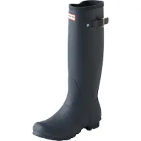 Hunter Women's Original Tall Stivali di gomma Donna (37, nero/blu)