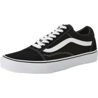 Vans - Scarpe da skate basse - Old Skool Black/White per Uomo - Taglia 44 - Nero