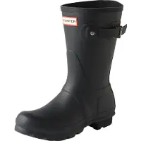 Hunter per donna. WFS1000RMA Stivali neri corti originali (40/41), Nero, Basso, Nessuno, Casual