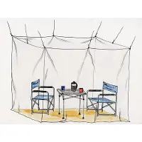 Basic Nature Moskitonetz Klassik Mesh 225 Zanzariera (2 x 2,2 x 2 m, bianco)