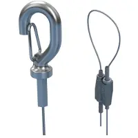 ERICO Sistema di cavi in acciaio D1,5 mm, L2 m - Sospensione terminale con gancio 2 m x 1,5 mm SLK15L2