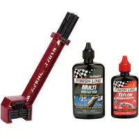 Finish Line Starter Kit 1-2-3 Grungebrush Combo 2 Set Attrezzo per bicicletta 180 ml - 120 ml / 60 ml