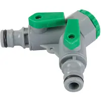 Silverline collettore di rubinetti a 2 vie da 3/4 di pollice BSP a 1/2 pollice