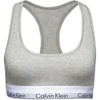 Calvin Klein Brassiere MODERN COTTON UNLINED BRALETTE donne - Grigio - EU S