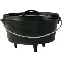 Lodge Camp Dutch Oven L10DCO3 extra profondo, coperchio incluso, 4,7L