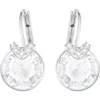 Swarovski Orecchini 'Bella' argento / bianco
