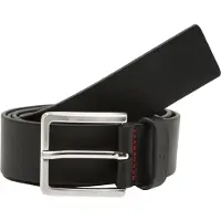 HUGO per uomo. 50385724 Cintura nera Gionios (100 cm), Nero, Casual, Pelle