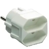 REV 3-fach Kombi-Adapter mit Schalter weiss (00135101)