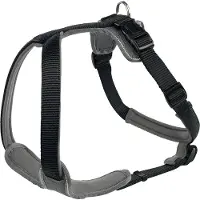 Hunter Harness Neoprene Imbracatura per cani (Bauchumfang 58-72 cm - Halsumfang 52 cm, nero/grigio)
