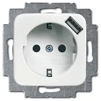 Busch-Jaeger Presa SCHUKO 20 EUCBUSB-214, USB-A, Reflex SI, con protezione tattile rinforzata, 1 pz.
