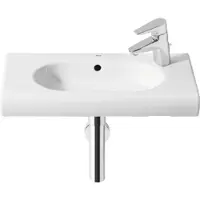 Roca Meridian - Lavabo 600x320 mm, con sfioratore, foro per rubinetto, bianco A32724T000