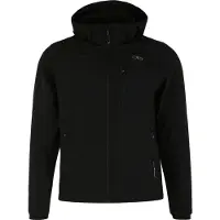 CMP Jacket Zip Hood Softshell Giacca softshell Uomo (56, nero)