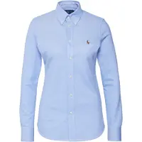 Ralph Lauren per donna. 211664427001 Camicia Oxford slim fit in maglia di cotone, blu (L), Casual, Manica lunga
