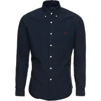 Ralph Lauren per uomo. 710723610003 Camicia Oxford slim fit, blu navy tinta in capo (M), Casual, Cotone, Classico, Manica lunga