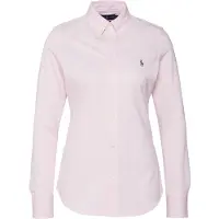 Ralph Lauren per donna. 211664427002 Camicia Oxford slim fit in maglia di cotone, rosa (L), Casual, Manica lunga
