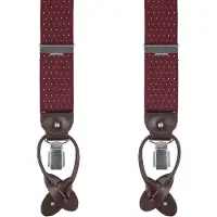 Profuomo Bretelle Luxe bordeaux-bianco Bordeaux