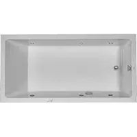 Duravit Starck Bains à remous, à encastrer, simple dos, bâti-support, garniture de vidage et de trop-plein chrome, système à jet, 1800x900mm, 760050000JS1000, 760050000JS1000