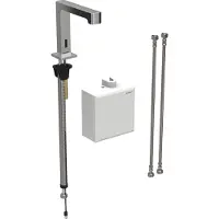 Geberit Robinetterie de lavabo Brenta, saillie 195mm, sans mélangeur, fonctionnement en générateur, avec boîtier de fonction AP, 116.175.21.1, 116.175.21.1