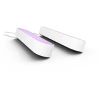 Philips Hue White & Color Ambiance Barra Luminosa Play, Confezione Doppia Bianco