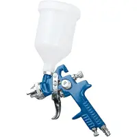 Scheppach Pistola per verniciatura ad aria compressa Pistola per verniciatura ad aria compressa - 3,5 bar| Fabbisogno d'aria: 120 - 205 l/min | Capacità tazza di flusso: 0,6 L