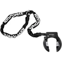 Kryptonite Lucchetto Per Telaio Di Bicicletta Ring Retractable Whith Chain Plug In