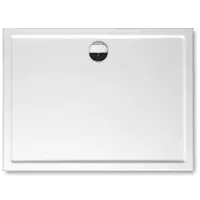 Riho Zürich receveurs de douche rectangulaires, écoulement 90mm, montage au sol, blanc brillant, D001014005, D001014005