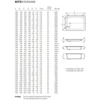 Bette Receveurs de douche rectangulaire BetteSupra, 1000x800x65mm, 5520-000, 5520-000